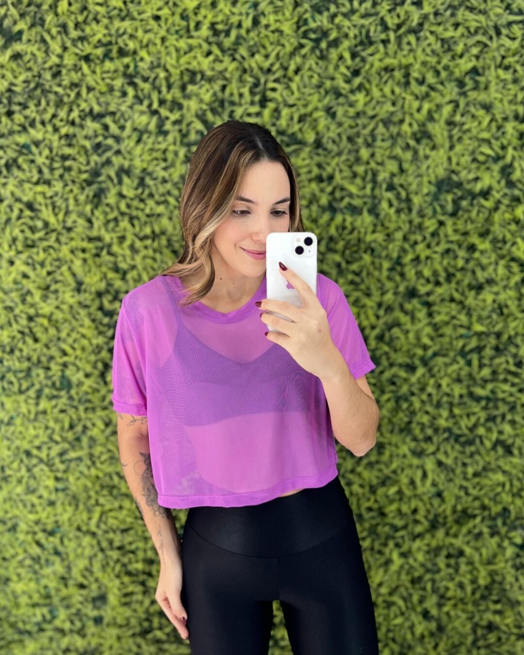 Cropped de Tule - Ypê Roxo
