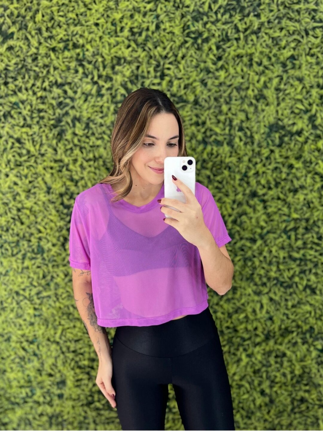 Cropped de Tule - Ypê Roxo