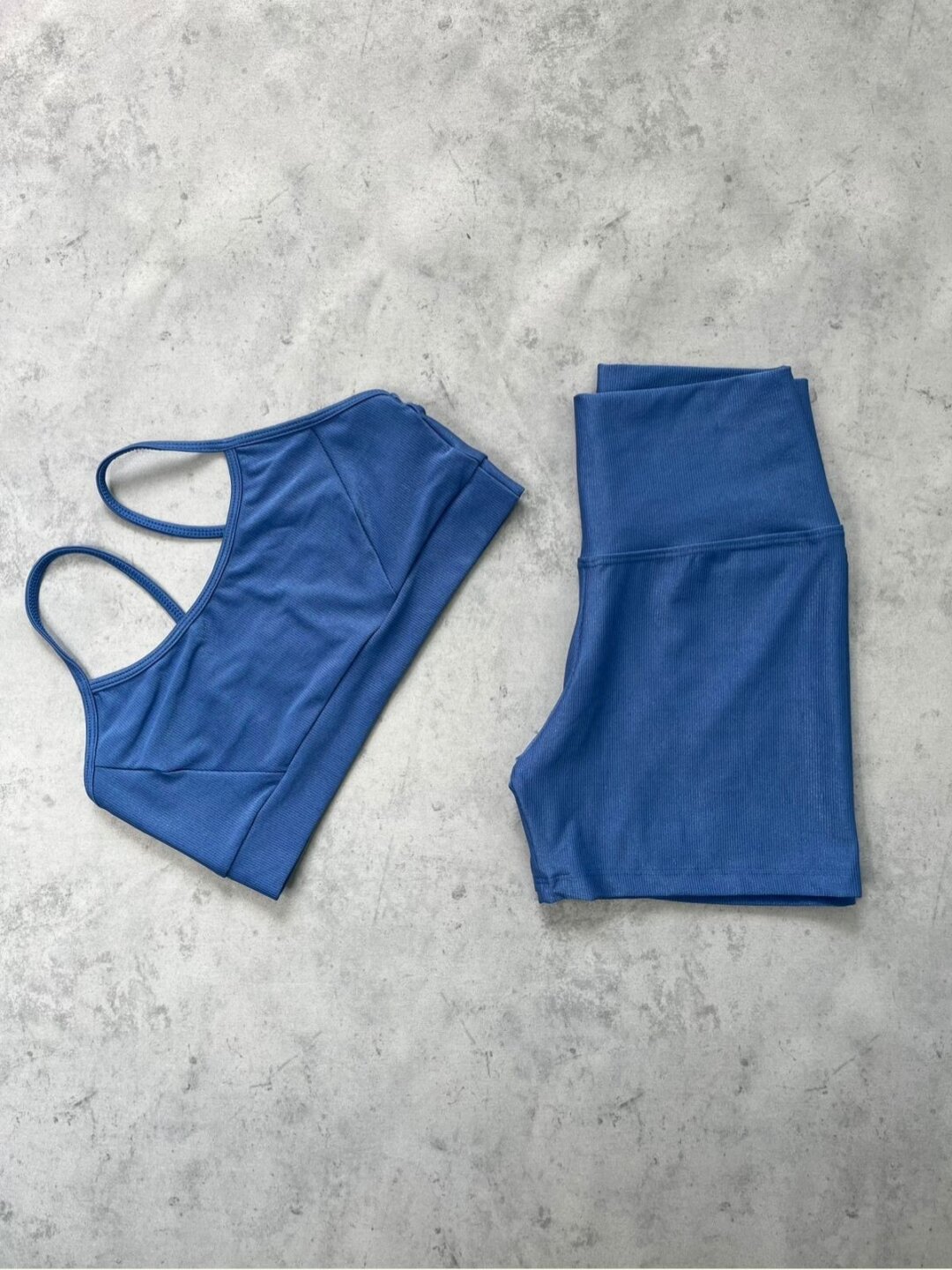 Short Básico + Top Manu – Compressão Azul Jeans