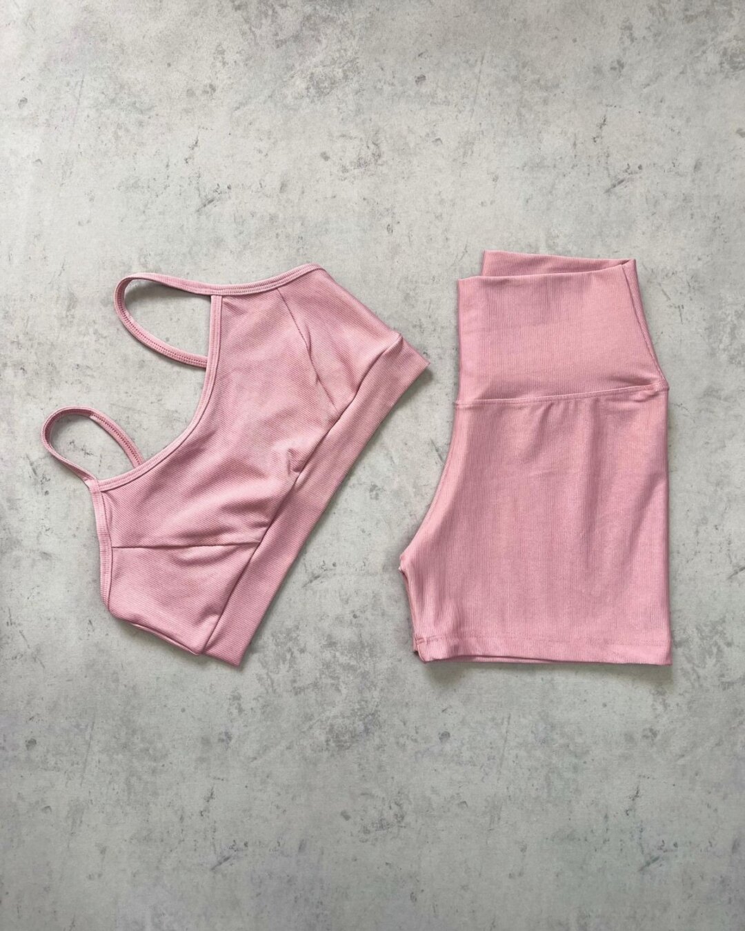 Short Básico + Top Manu – Compressão Rosa Blush