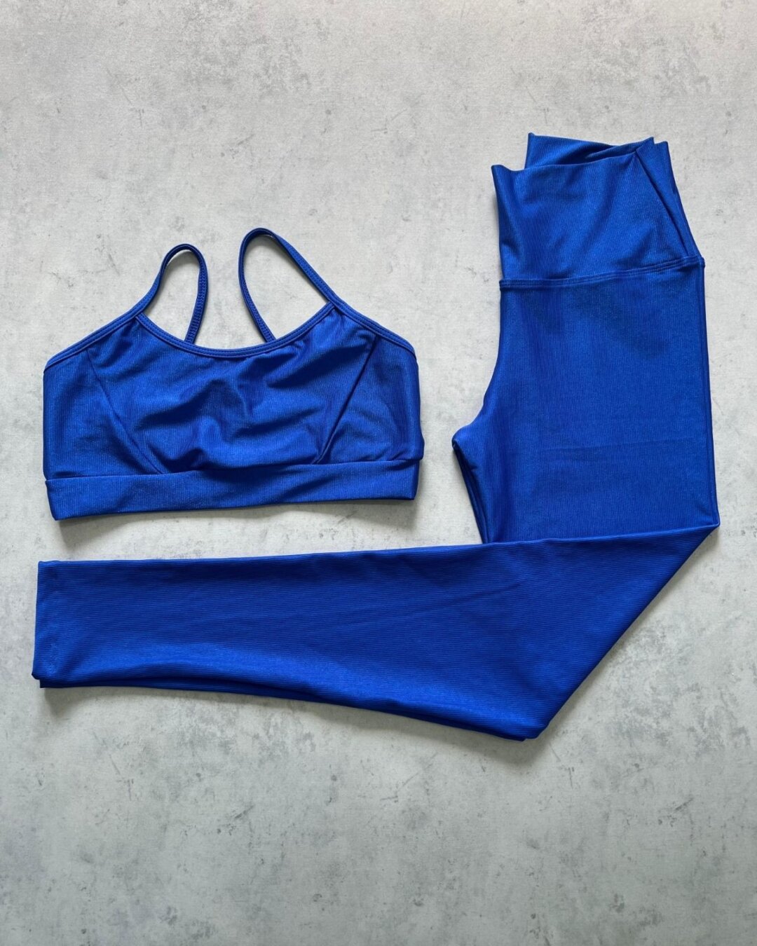 Legging Básica + Top Manu - Compressão Azul Royal