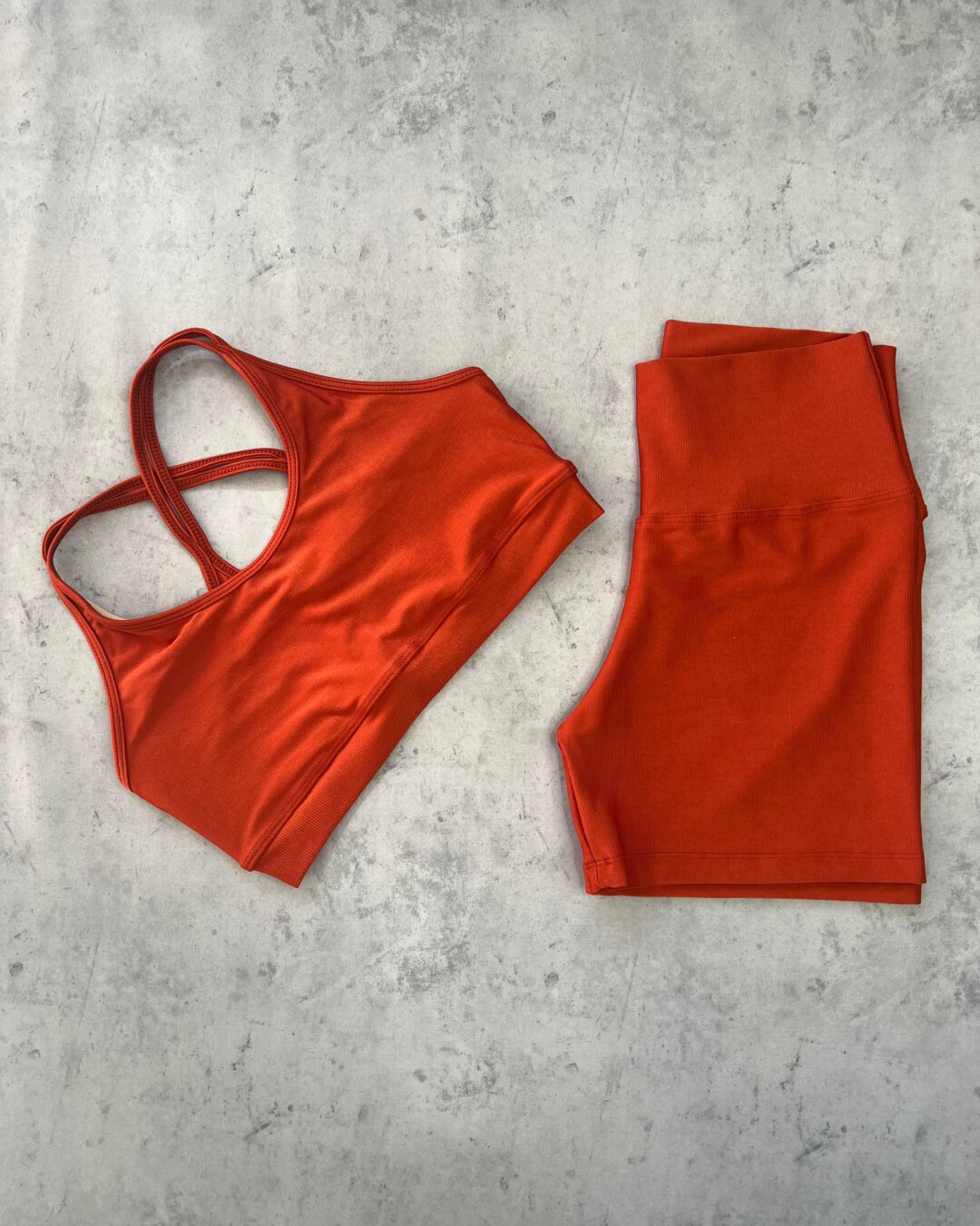 Short Básico + Top Luna – Compressão Terracota
