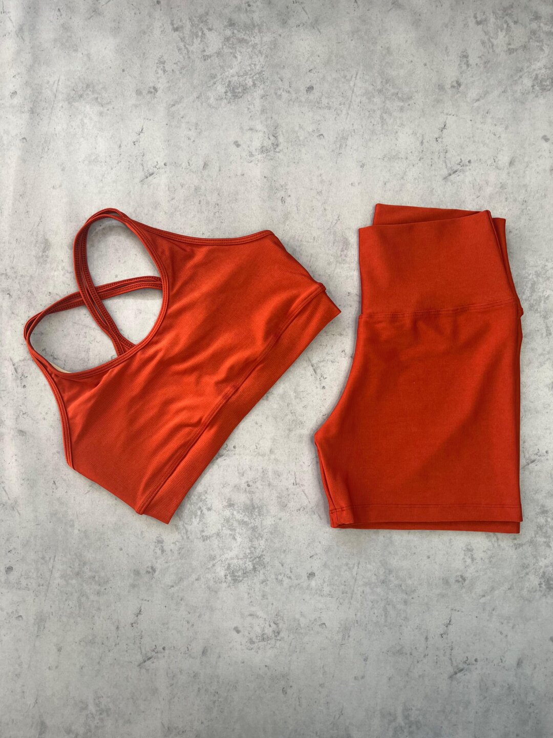 Short Básico + Top Luna – Compressão Terracota